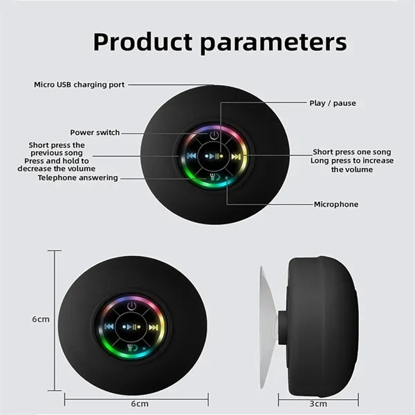 Mini Bluetooth Shower Speaker with Suction Cup