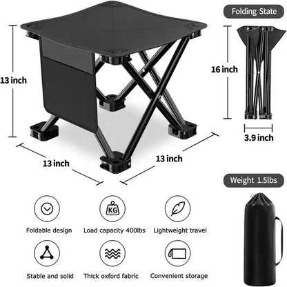 Portable Folding Camping Stool with Carry Bag