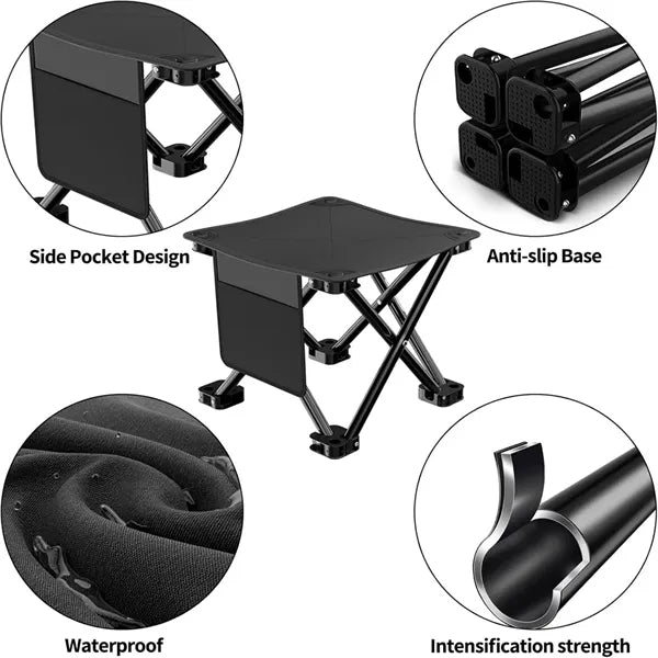 Portable Folding Camping Stool with Carry Bag