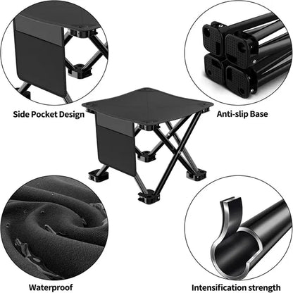 Portable Folding Camping Stool with Carry Bag