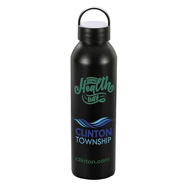 22 OZ Recycled RPET Aluminum Bottle With Carry Lid