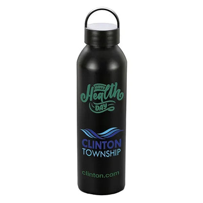 22 OZ Recycled RPET Aluminum Bottle With Carry Lid