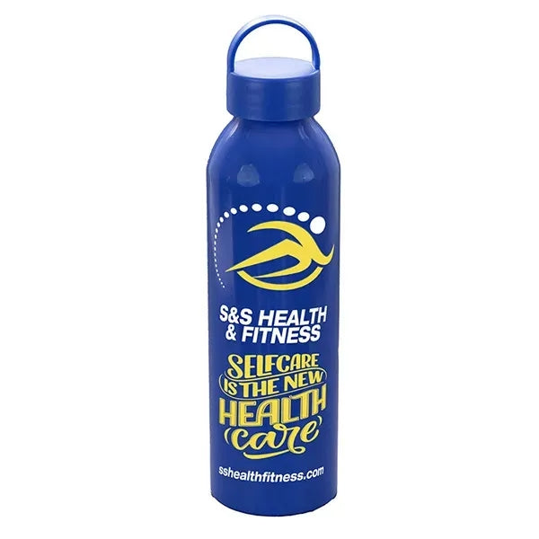22 OZ Recycled RPET Aluminum Bottle With Carry Lid