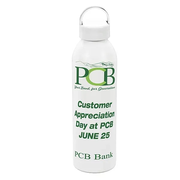22 OZ Recycled RPET Aluminum Bottle With Carry Lid