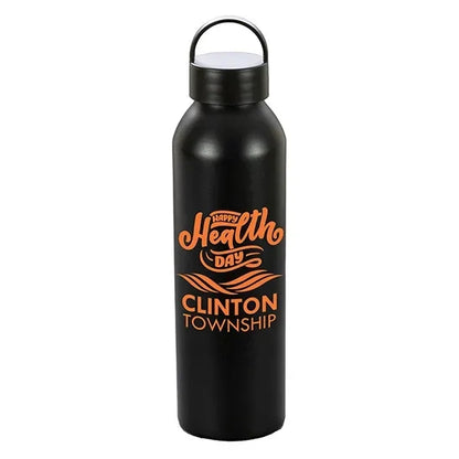 22 OZ Recycled RPET Aluminum Bottle With Carry Lid