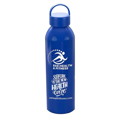 22 OZ Recycled RPET Aluminum Bottle With Carry Lid