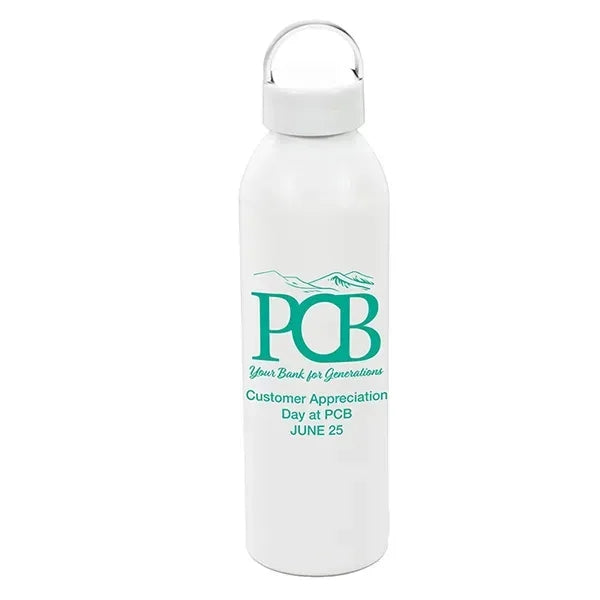 22 OZ Recycled RPET Aluminum Bottle With Carry Lid