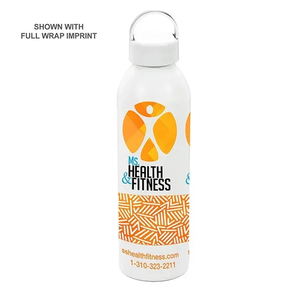 22 OZ Recycled RPET Aluminum Bottle With Carry Lid