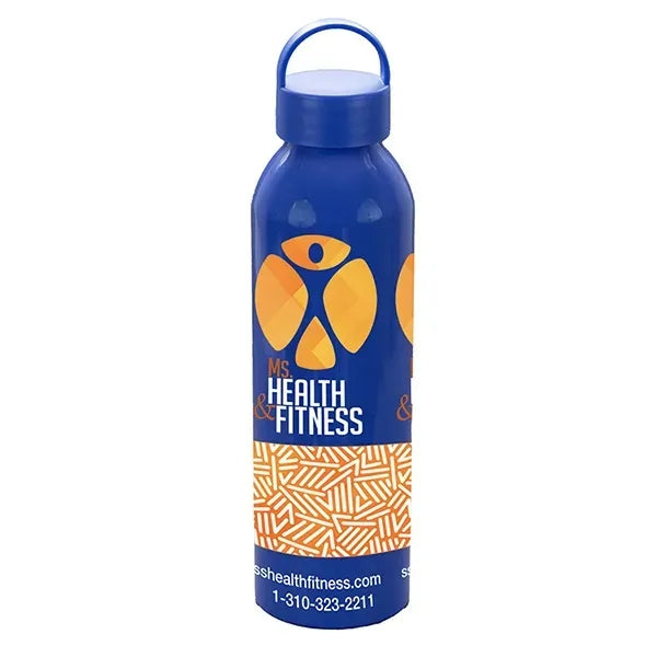 22 OZ Recycled RPET Aluminum Bottle With Carry Lid