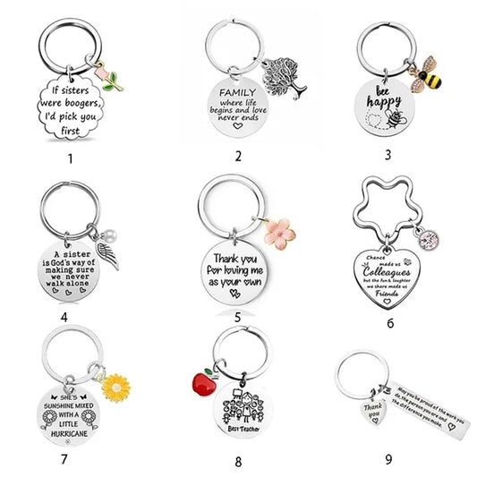 Mother Day Custom Engraved Stainless Steel Keyring