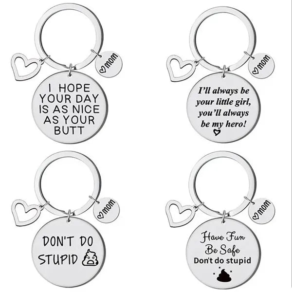Mother Day Custom Engraved Stainless Steel Keyring