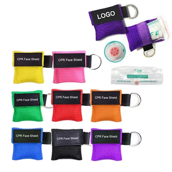 CPR Face Keychain Shields Pocket Mask for First Aid
