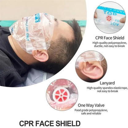 CPR Face Keychain Shields Pocket Mask for First Aid