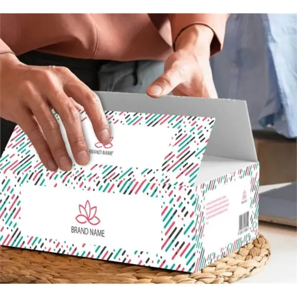 Flat Boxes - White (Printed)