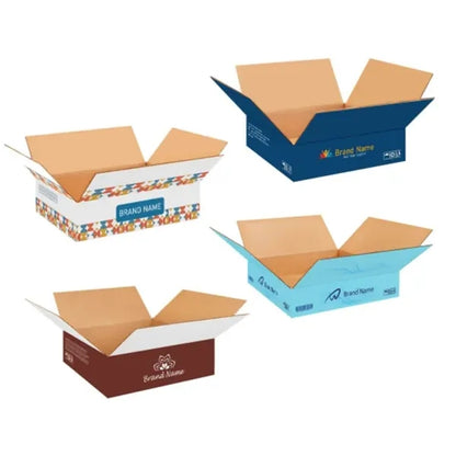 Flat Boxes - White (Printed)