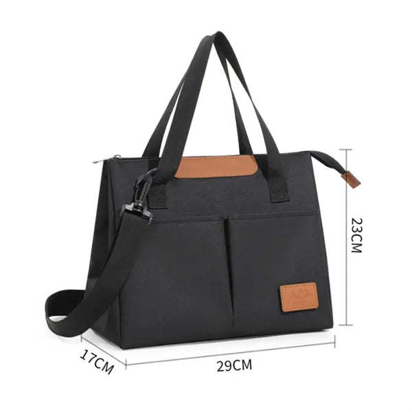 Large Cooler Insulated Lunch Tote with Waterproof Lining