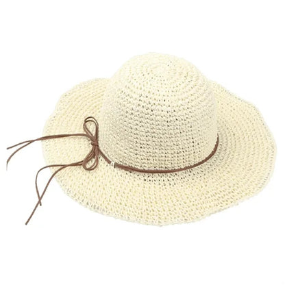 Women's Wide Brim UV Protective Straw Hat