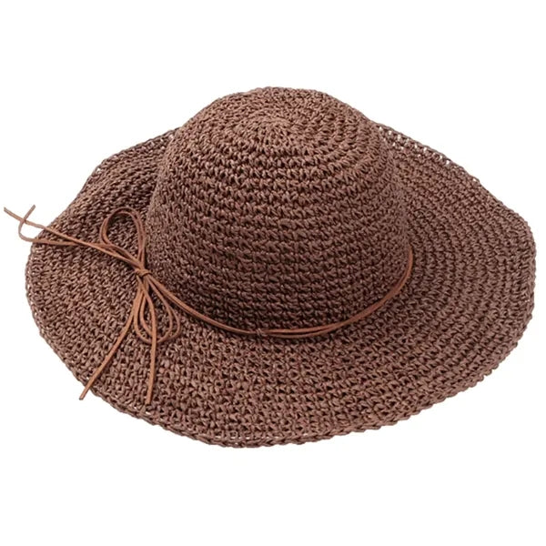 Women's Wide Brim UV Protective Straw Hat