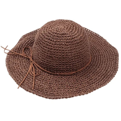 Women's Wide Brim UV Protective Straw Hat