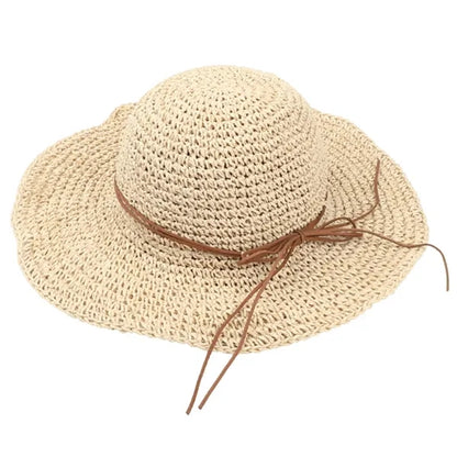 Women's Wide Brim UV Protective Straw Hat