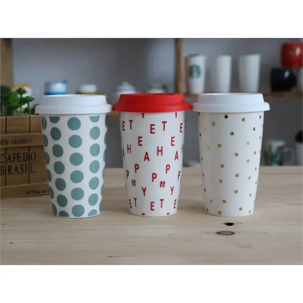 Double Layer Ceramic Tumbler Cup Fully Customizable