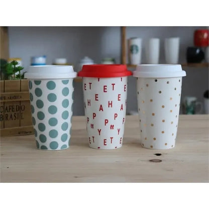 Double Layer Ceramic Tumbler Cup Fully Customizable