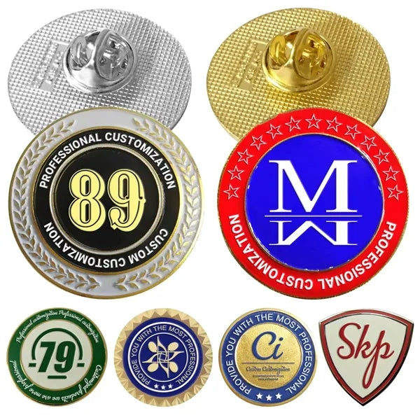 LAPEL PINS / Locking Clasp from Backs