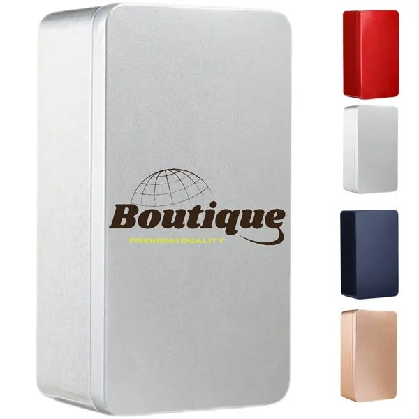 Customizable Square Metal Tinplate Storage Container Boxes