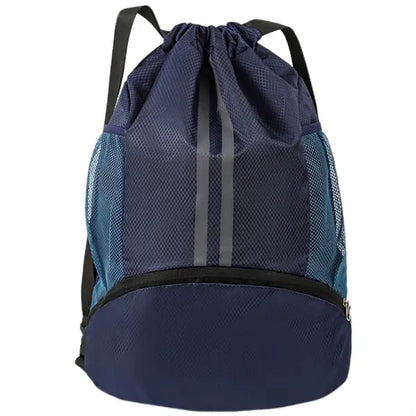 Large Capacity Waterproof Sports Drawstring Backpack Gym Bag