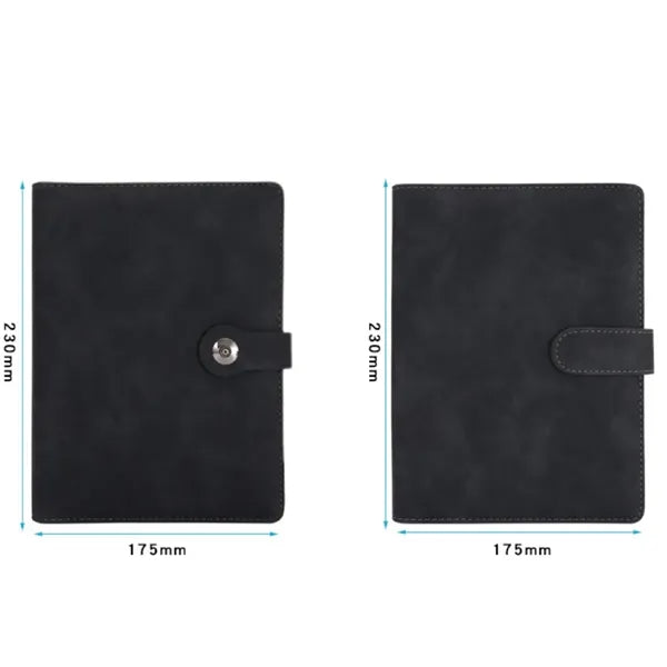 Customizable A5 PU Leather Loose-Leaf Business Notebook