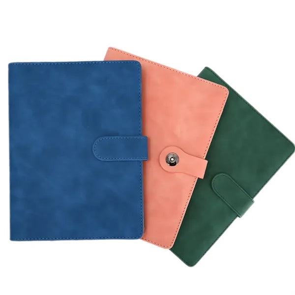 Customizable A5 PU Leather Loose-Leaf Business Notebook
