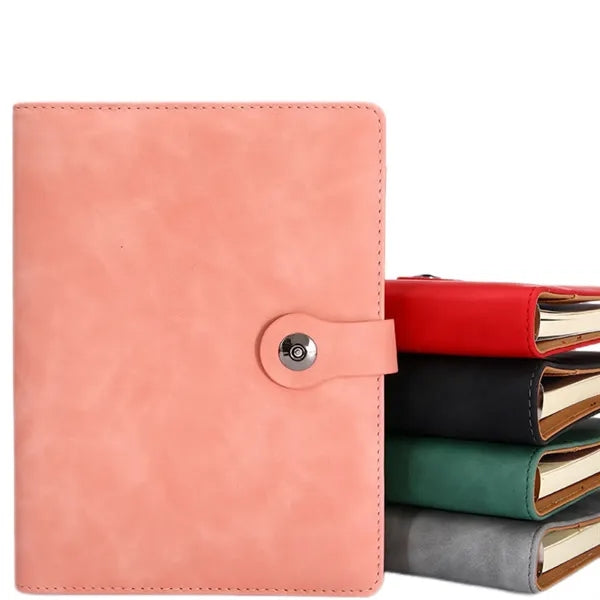 Customizable A5 PU Leather Loose-Leaf Business Notebook