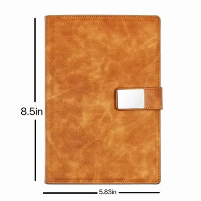 Customizable A5 PU Leather Loose-Leaf Business Notebook