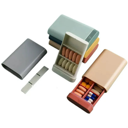 Portable Pill Organizer Travel Medicine Packaging Box