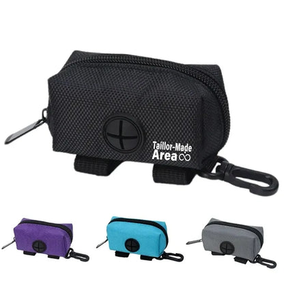 Portable Versatile Walking Dog Poop  Black Dispener Bags
