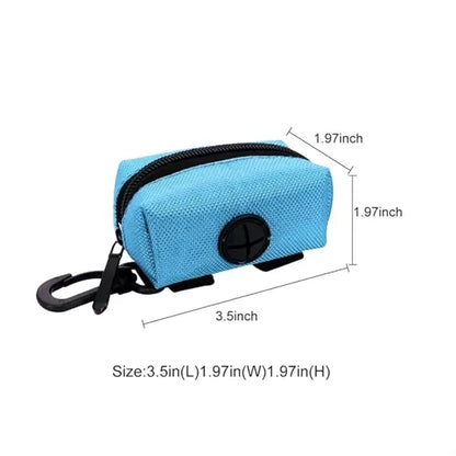 Portable Versatile Walking Dog Poop  Black Dispener Bags