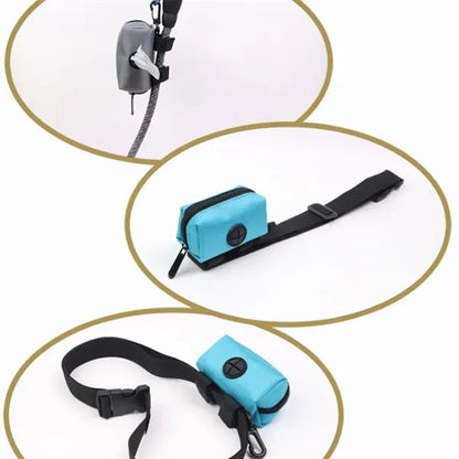 Portable Versatile Walking Dog Poop  Black Dispener Bags