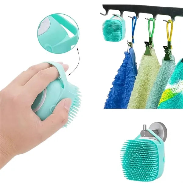 Dog Cat Silicone Bath Shower Brushes Pet Massage