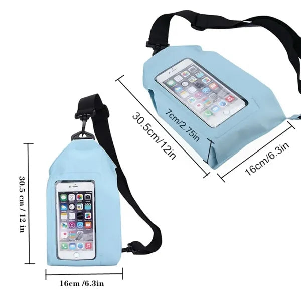Adjustable Strap Crossbody Sling Chest Waist Black Bags