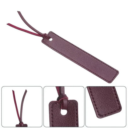 Personalized Handmade Leather  Black Bookmarks