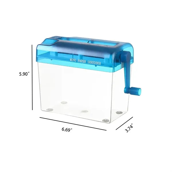 Mini Manual Shredder Office Portable Paper Cutter Fits A6