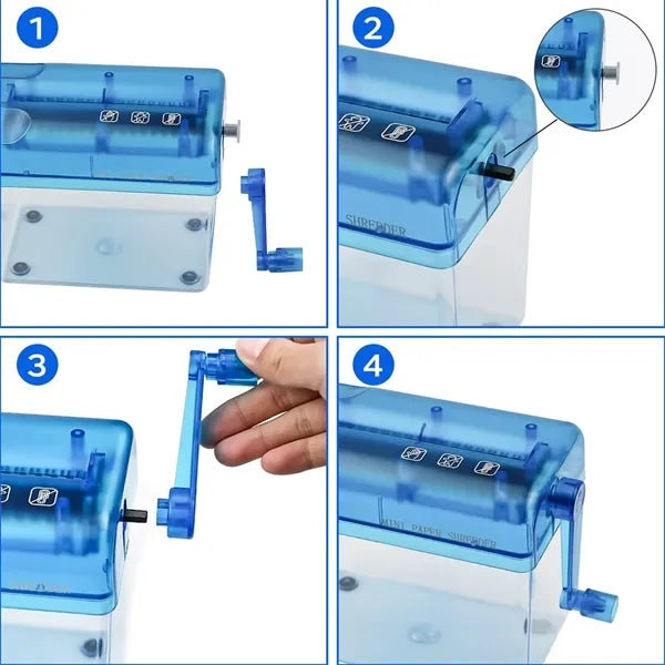 Mini Manual Shredder Office Portable Paper Cutter Fits A6