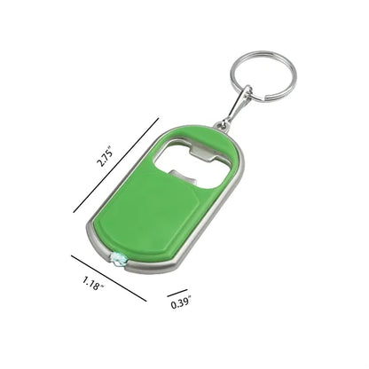 Mini Portable Bottle Opener Keychain with LED Light