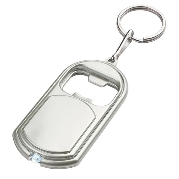 Mini Portable Bottle Opener Keychain with LED Light