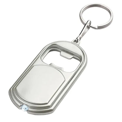 Mini Portable Bottle Opener Keychain with LED Light