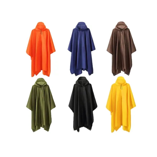 Adults Raincoat EVA Waterproof Rain  Black Ponchos