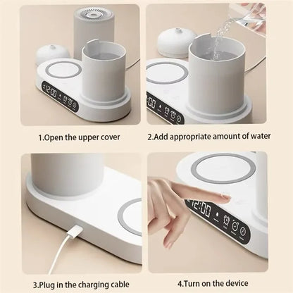 Versatile Clock Speaker Wireless Humidifier Aroma Diffuser