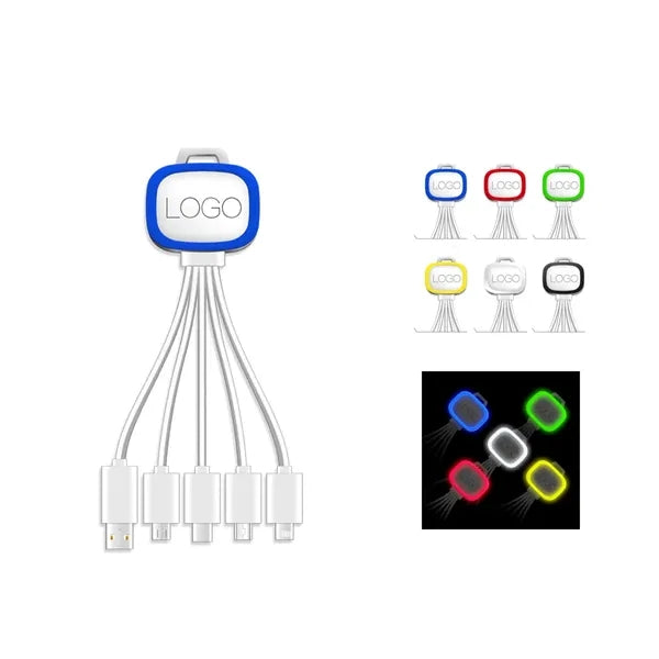 4-in-1 USB Charging Cable w/LED Light