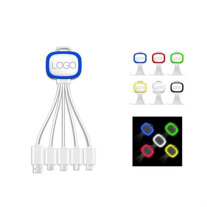 4-in-1 USB Charging Cable w/LED Light