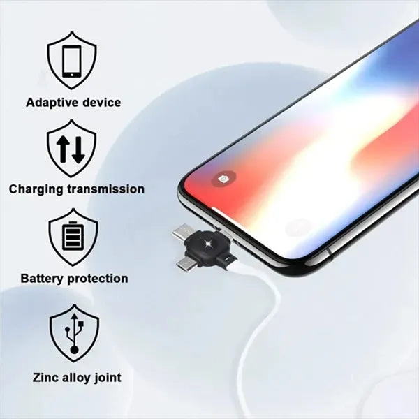 Charging Cable Phone Stand with Adjustable Viewing Angle